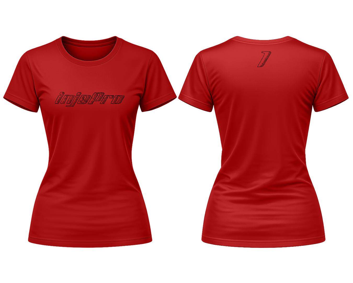 Women's Sketch Injepro babylook T-shirt